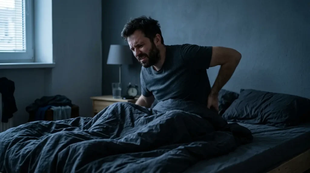 réveil matinal avec douleur dorsale
