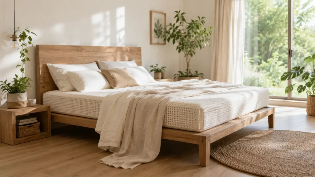 chambre avec matelas en latex
