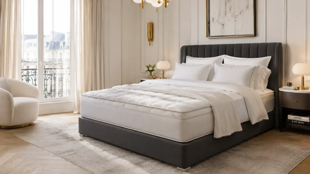 matelas dans une belle chambre parisienne